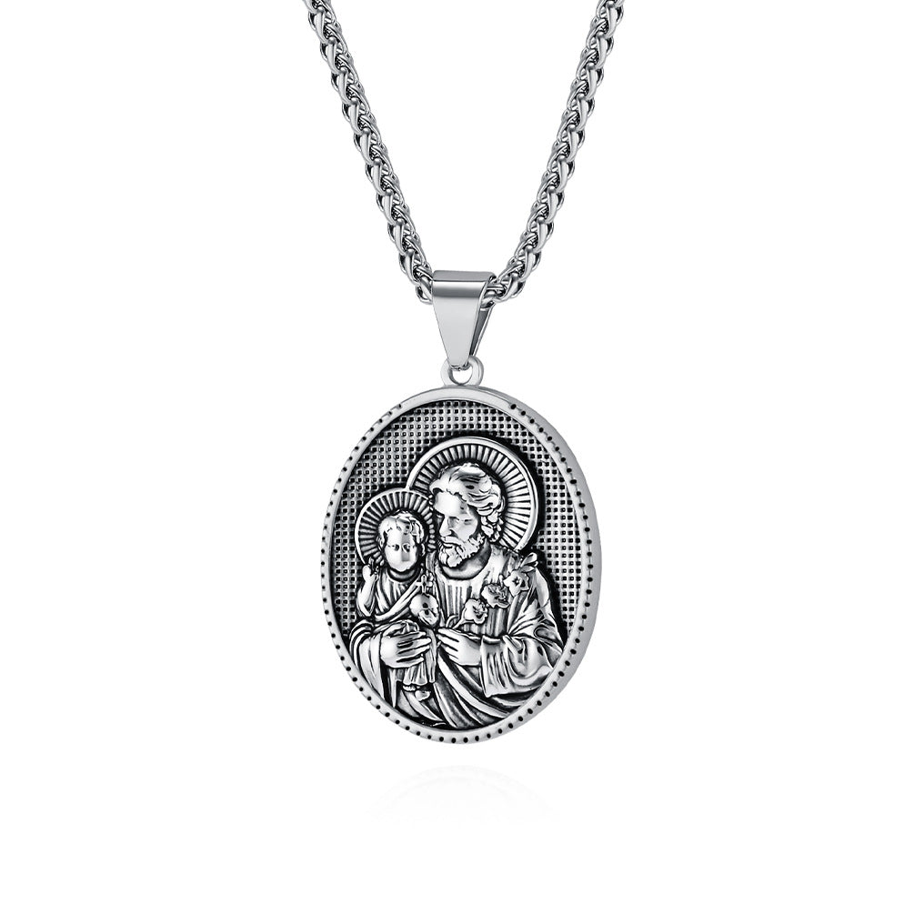 Stainless Steel Vintage Pendants or Chain — Choose Your Style
