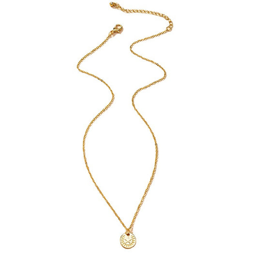 Exquisite Vienna Verve Gold Coin and Star Pendant Necklace