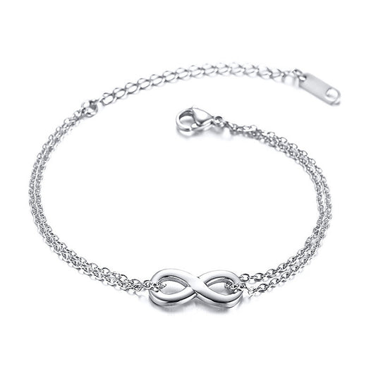 Simple And Fashionable Women's Bracelet Titanium Steel Chain