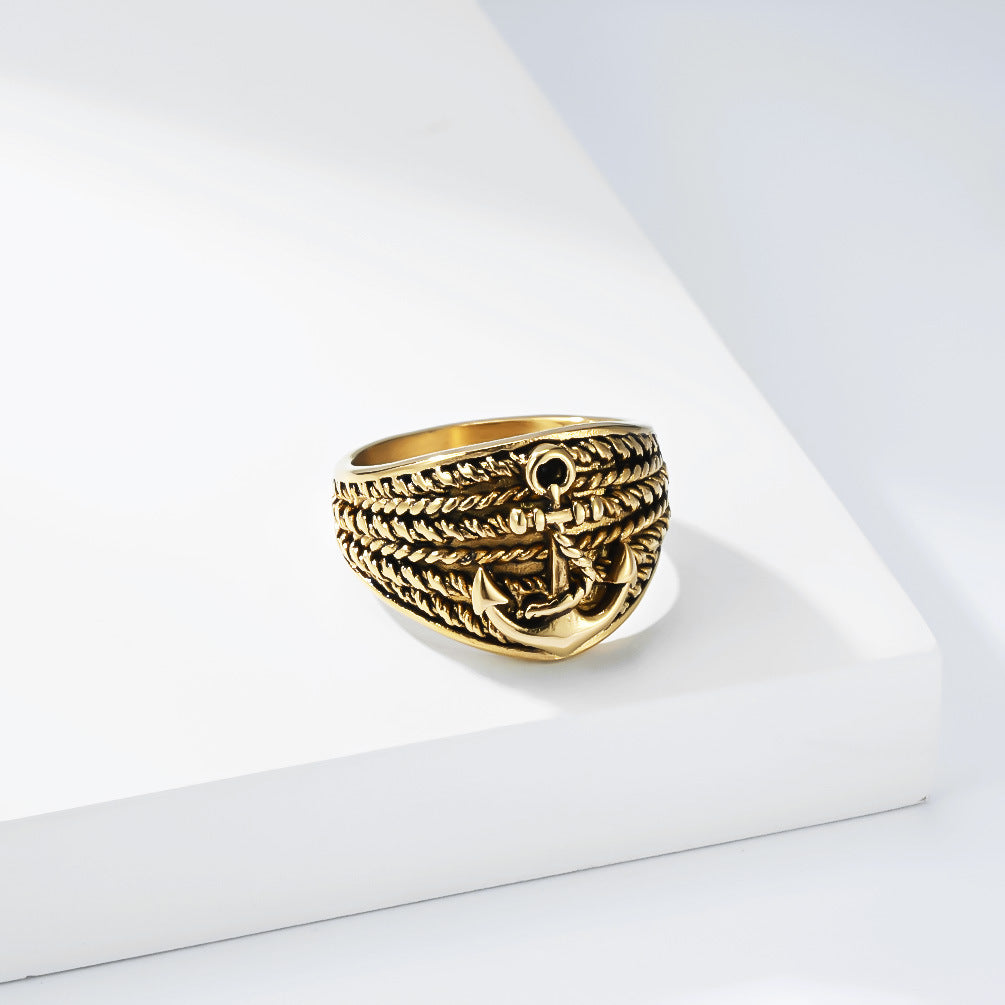 Stainless Steel Vintage Ring