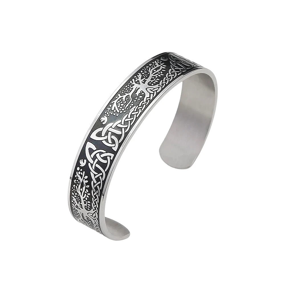 Celtic Tree of Life Viking Stainless Steel Men's Bracelet