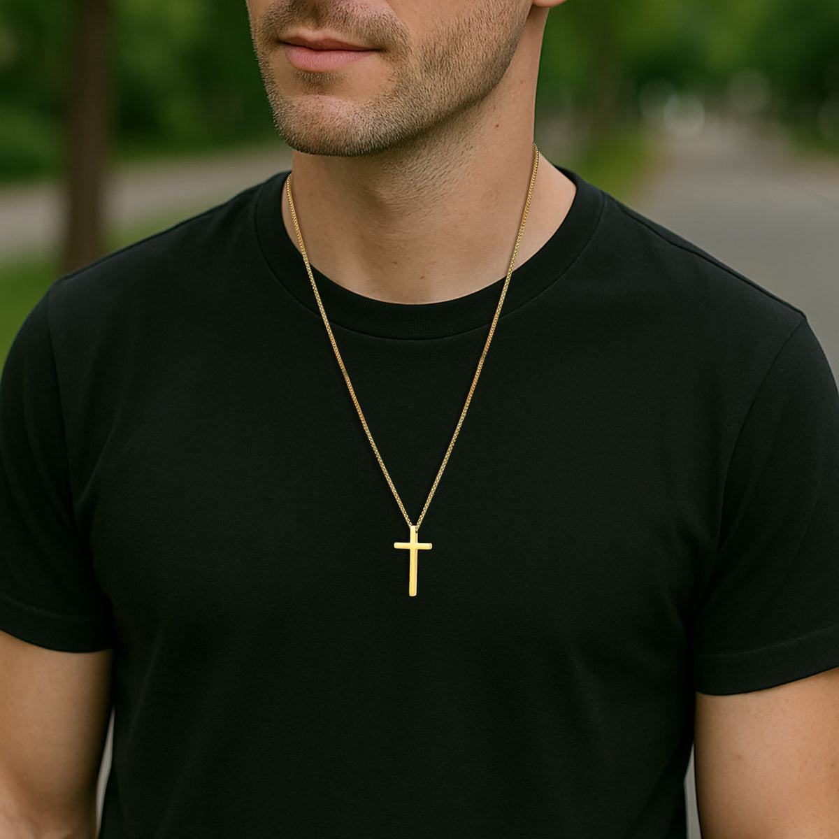 Stainless Steel Cross Necklace