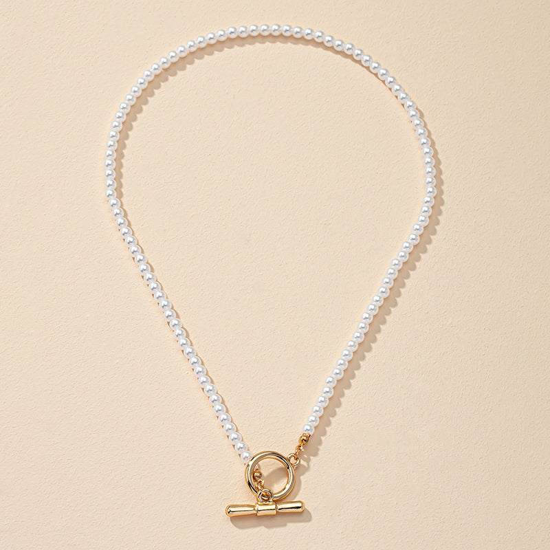 European and American Best-Selling Rice Bead Necklace with OT Buckle - Vienna Verve