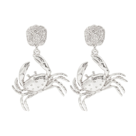 Planderful Lobster Pendant Stud Earrings For Women 3D Ocean Style Design Vienna Verve Collection