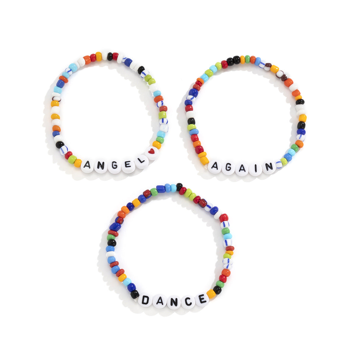 Planderful Vienna Verve Beaded Bracelet for Women Elastic Macaron Color Mix Statement Jewelry