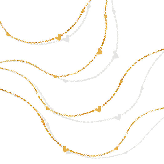 Glimmering Gold-Plated Titanium Necklace - Dainty Genie-inspired Jewelry