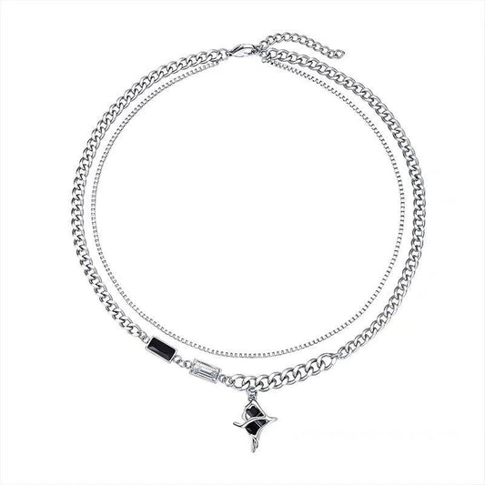 Planderful Jewelry Steel Necklace Couple