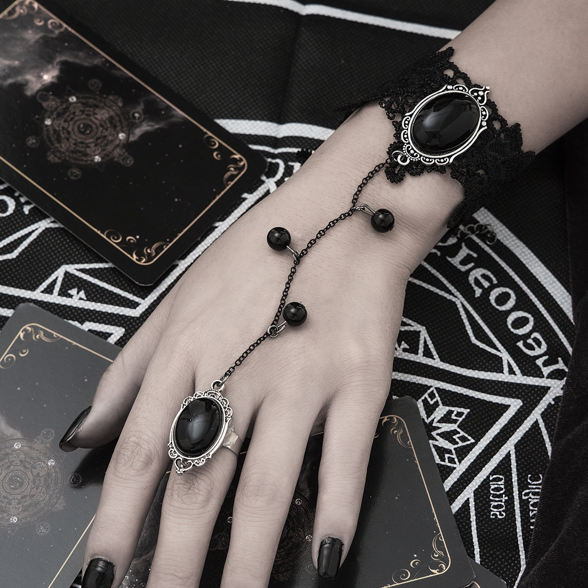 Planderful Gothic Lace Bracelet Vienna Verve Dark Jewelry For Gothic Lovers Personalized Statement Piece