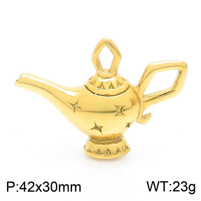 Retro Magic Lamp Pendant in Titanium Steel for Men and Women - Wishing Search Design by Planderful