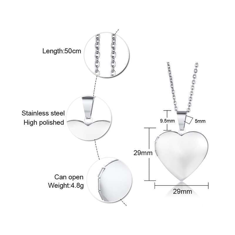 Polished Heart Locket Necklace — 3 Styles