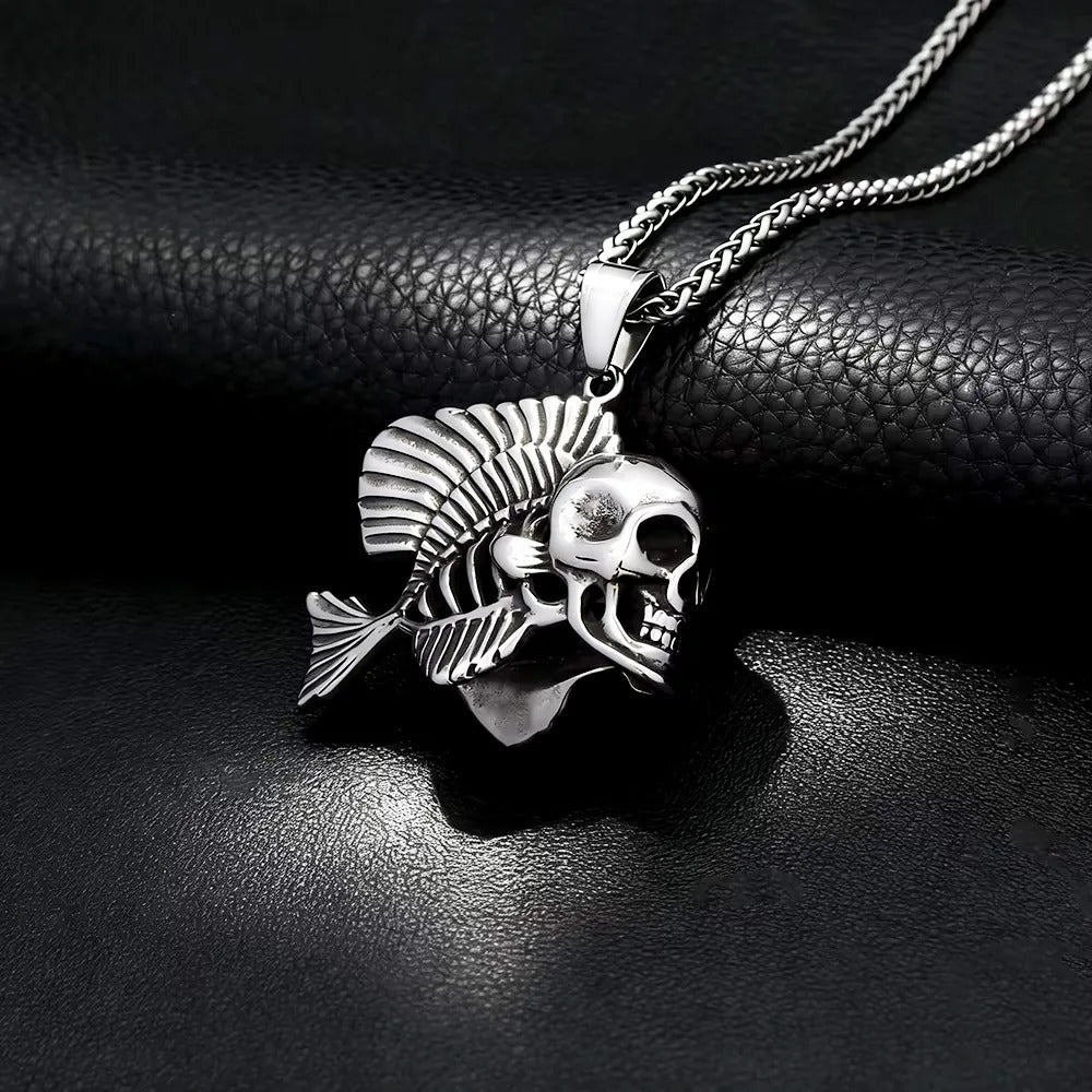 Vintage Skull Stainless Steel Men's Ring