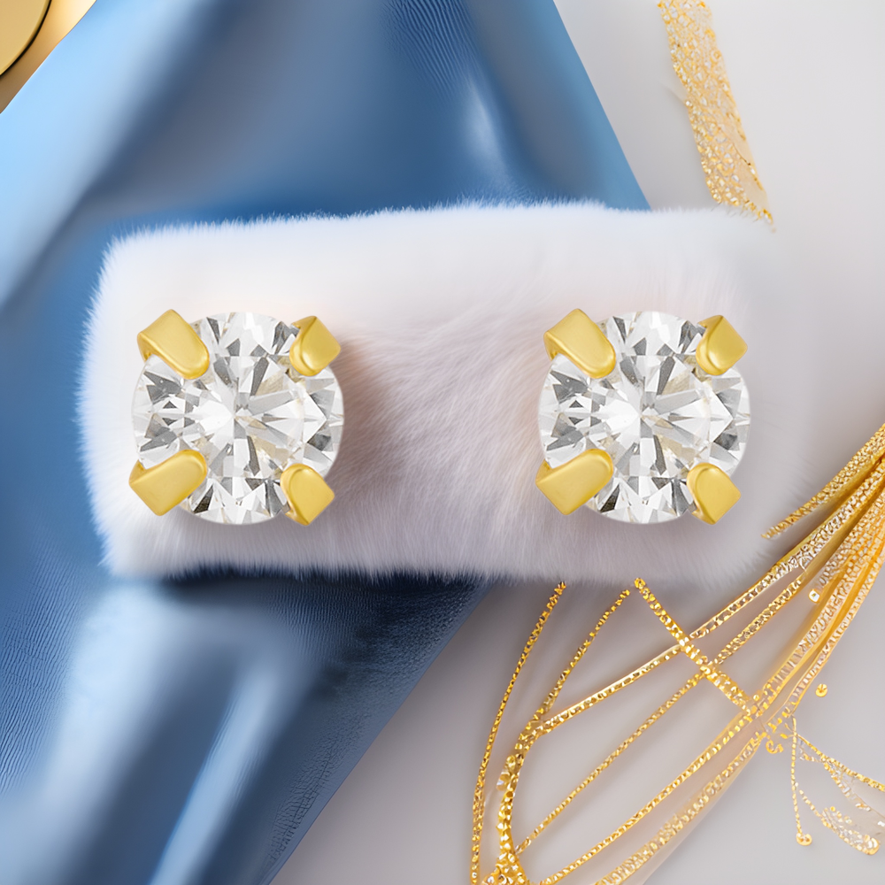 S925 Sterling Silver Four-Claw 3mm Zircon Small Stud Earrings