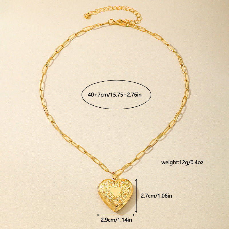 Planderful Vienna Verve Necklace – Fashionable Retro Metal Love Box Design