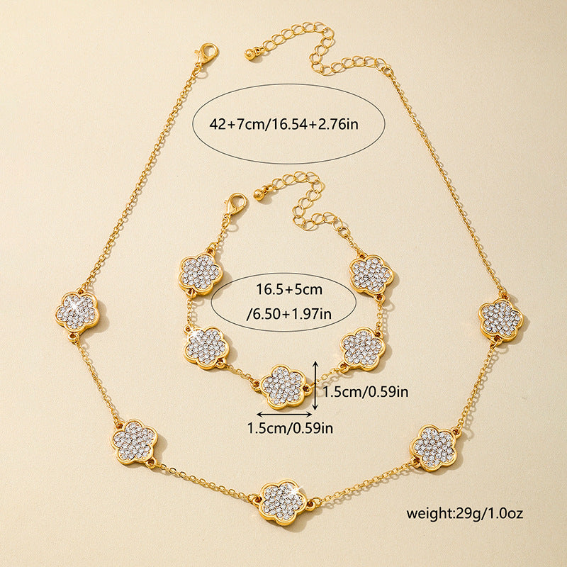 Elegant Clover Flower Jewelry Set for Women by Planderful