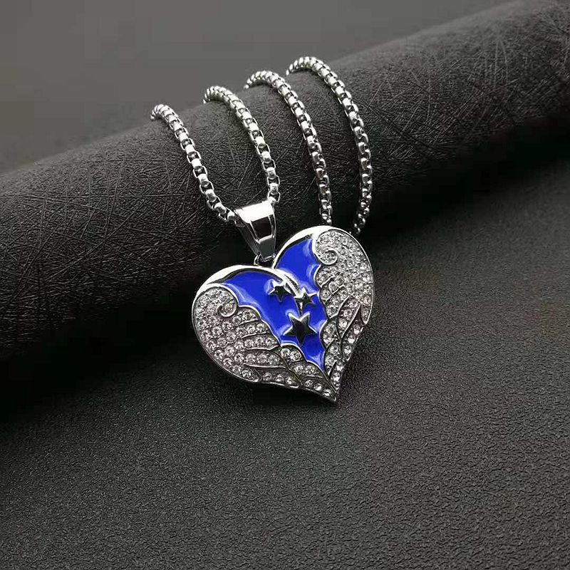 Rhinestone Necklace – Dainty Gold Plated Hip Hop Pendant