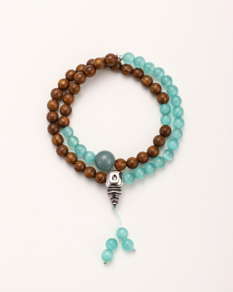 Sandalwood Double-Wrap Bracelet