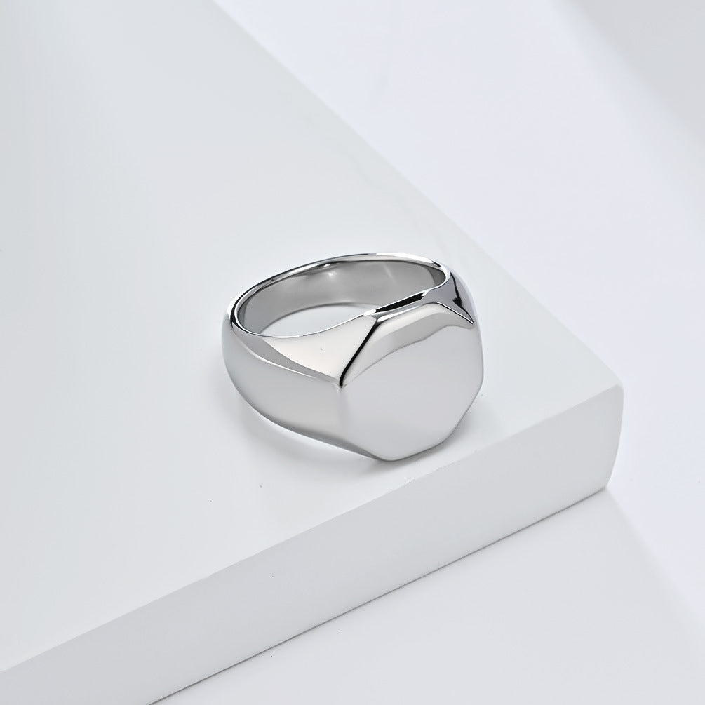 Steel Ring – Minimalist Everyday Wear Geometric Steel Band For Modern Men That Elevates Any Look