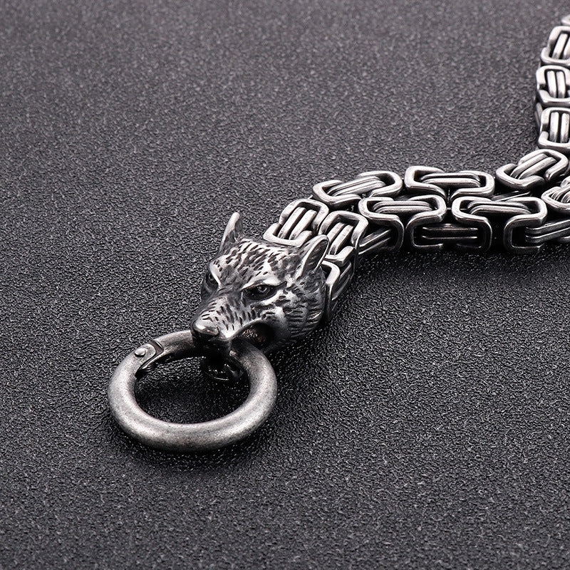 Double-Layer Emperor Chain – Trends Vacuum Electroplated Titanium Bracelet