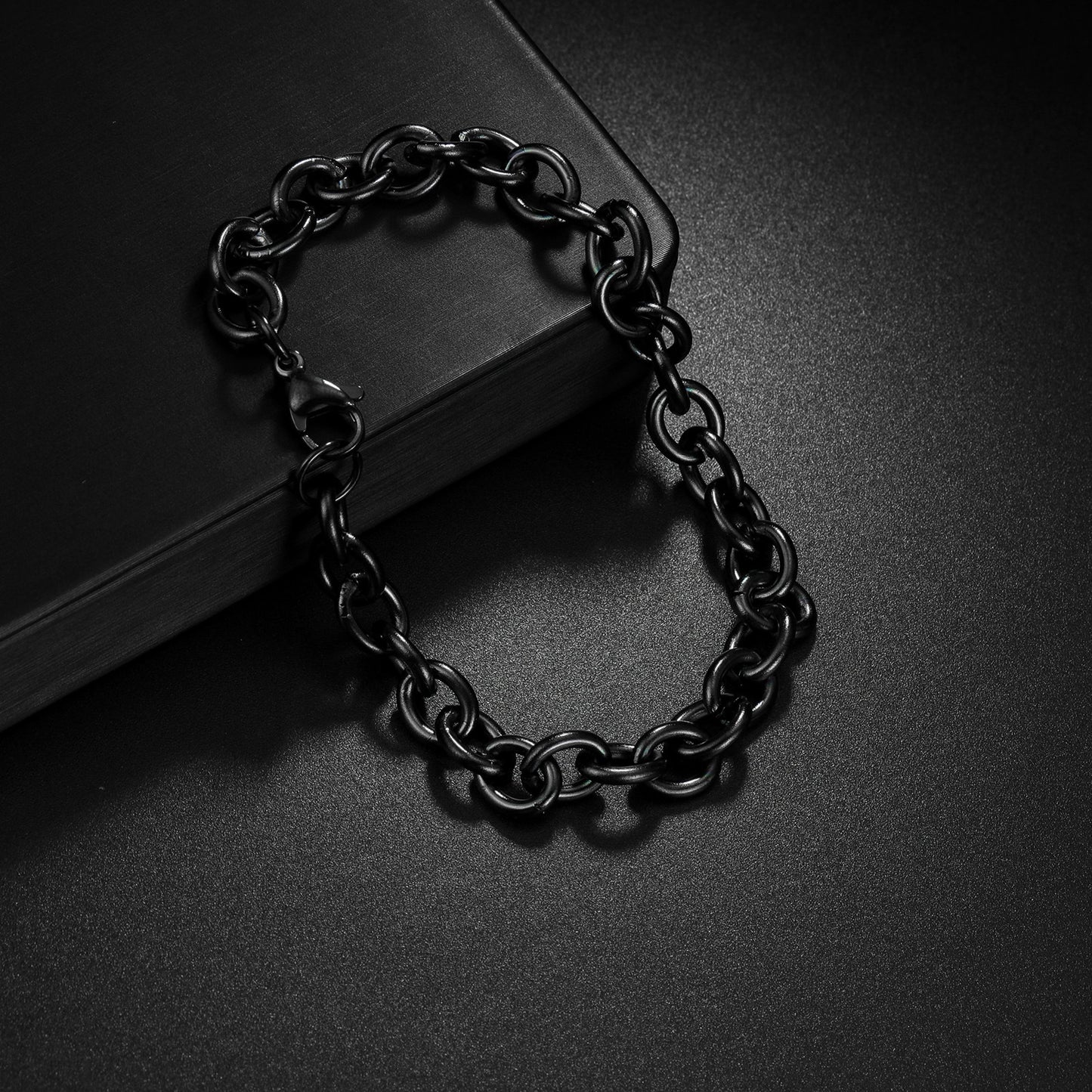 Planderful Everyday Genie O Shaped Titanium Steel Bracelet Anklet Unisex Hip Hop Accessory