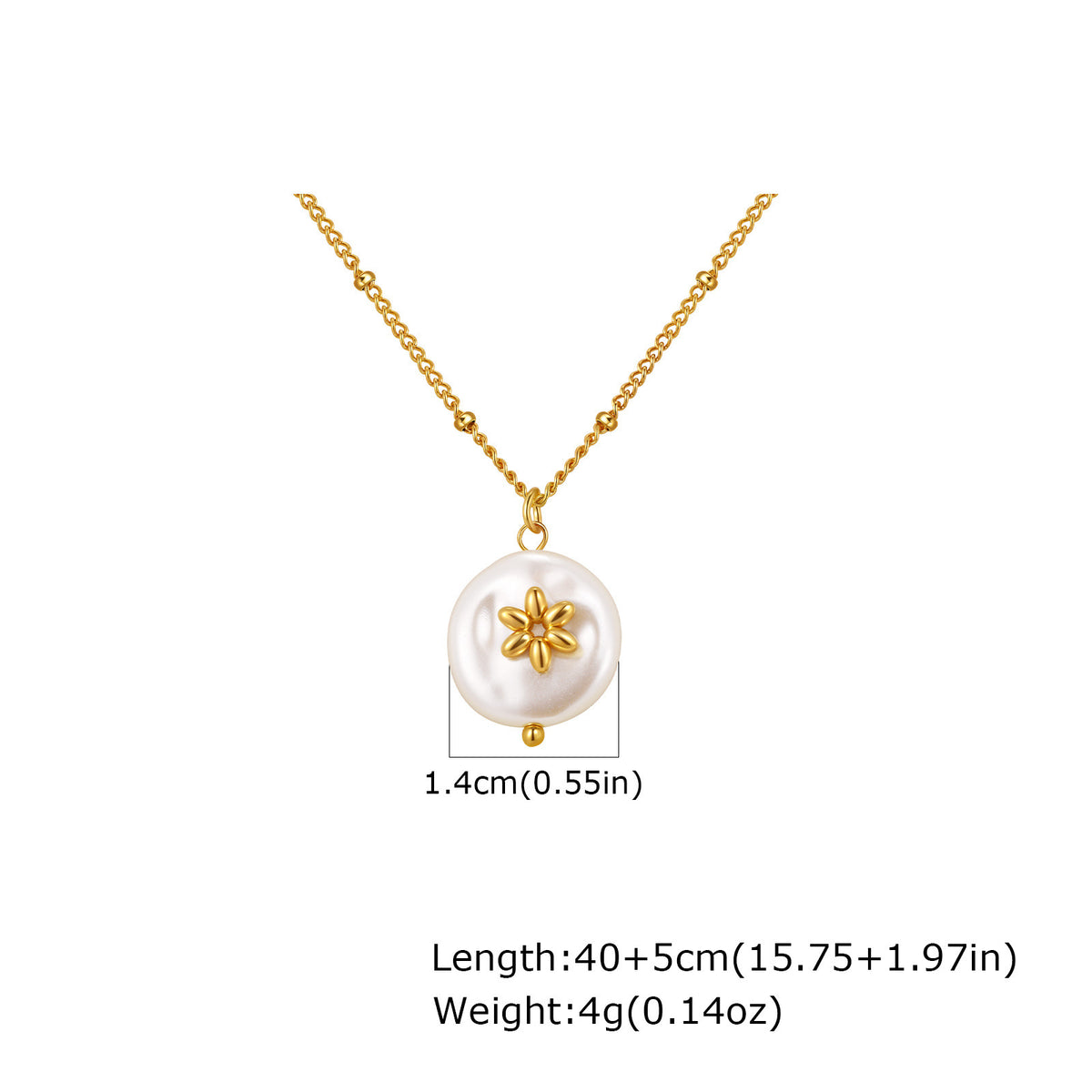 Pearl Stainless Steel Necklace