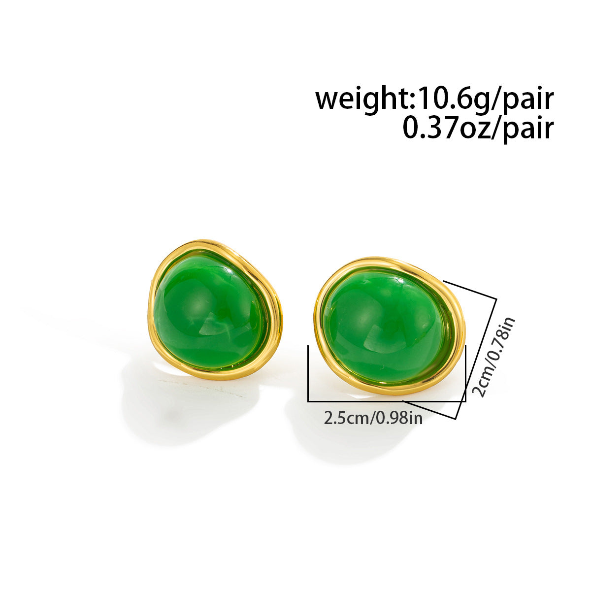 Planderful Mirror-Finish Stainless Steel Earrings Amber Gradient Geometric Statement For Fashion Forward Women