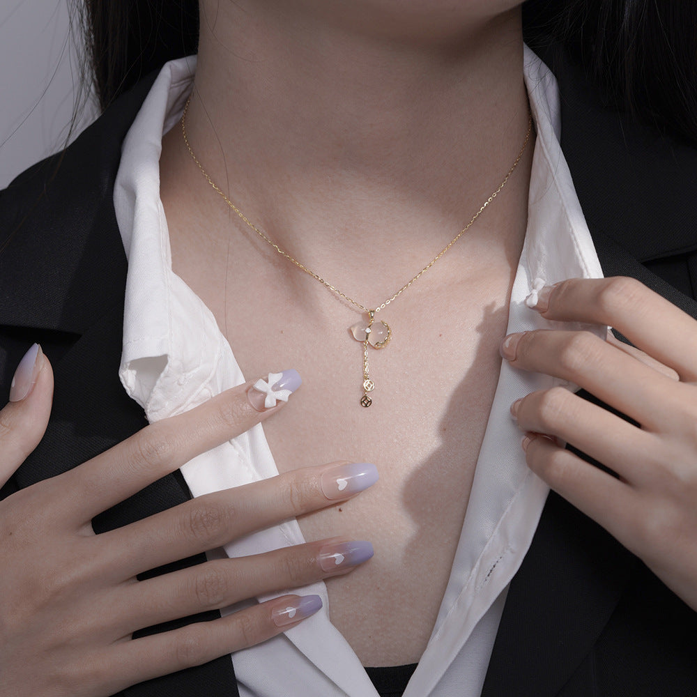 S925 Sterling Silver Gourd Necklace Women's Chinese Retro Jewelry