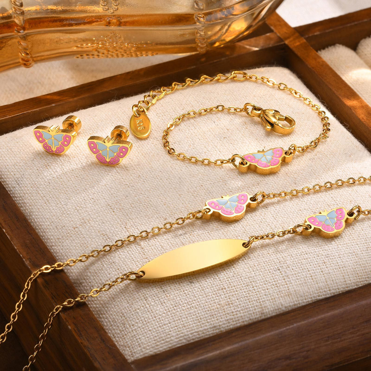 Butterfly Jewelry — Earrings, Bracelet or Necklace