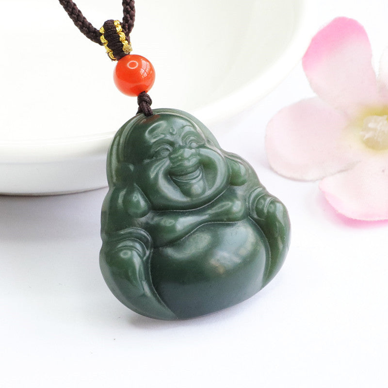 Taqing Hetian Jade Buddha Pendant