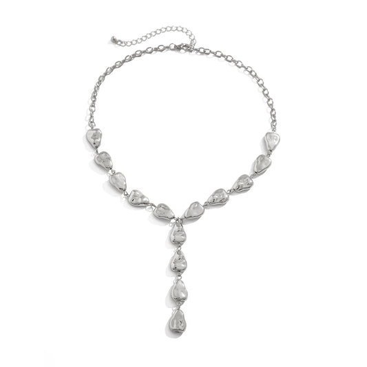 Baroque Teardrop Y-Shaped Necklace