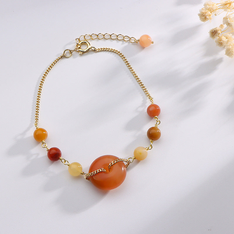 Fortune's Favor Sterling Silver Jade Bracelet