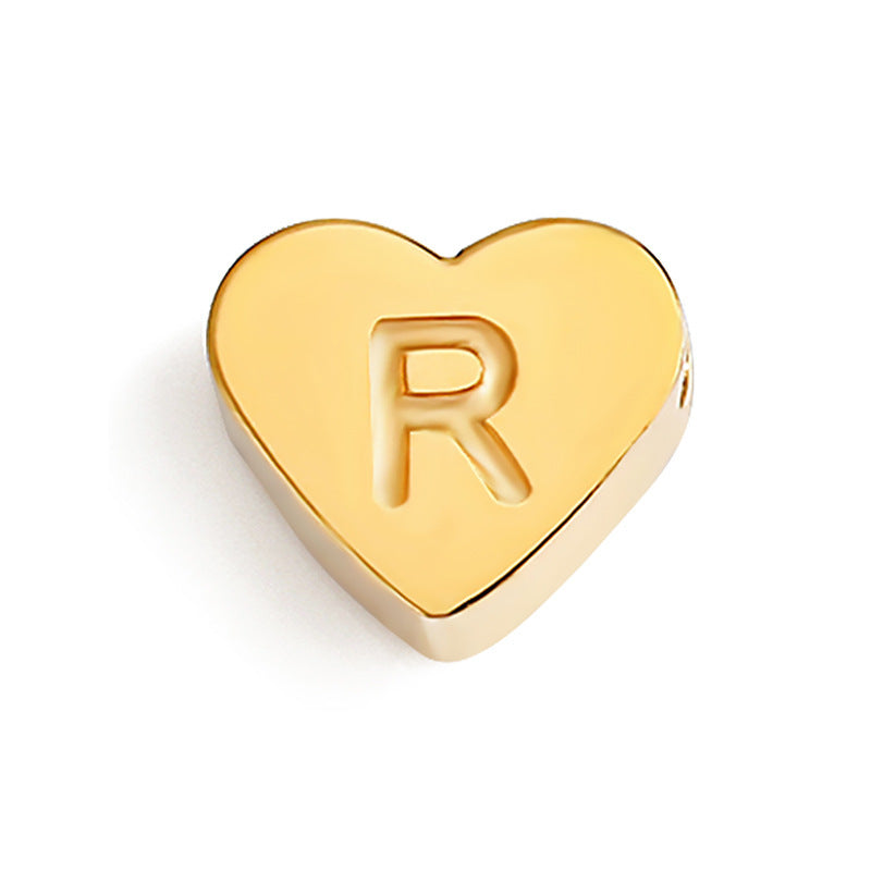 Planderful Jewelry Custom Name Necklace Stainless Steel 3D Love Design For Collarbone Chain