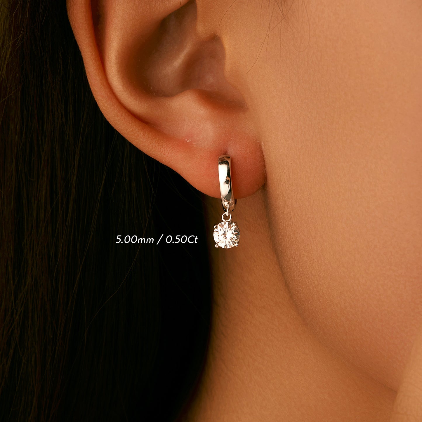 Planderful Moissanite Diamond 1.0 Carat Earrings – Super Flash Luxury Design