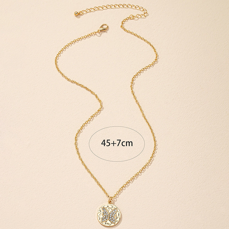 Butterfly Charm Necklace with Minimalist Design