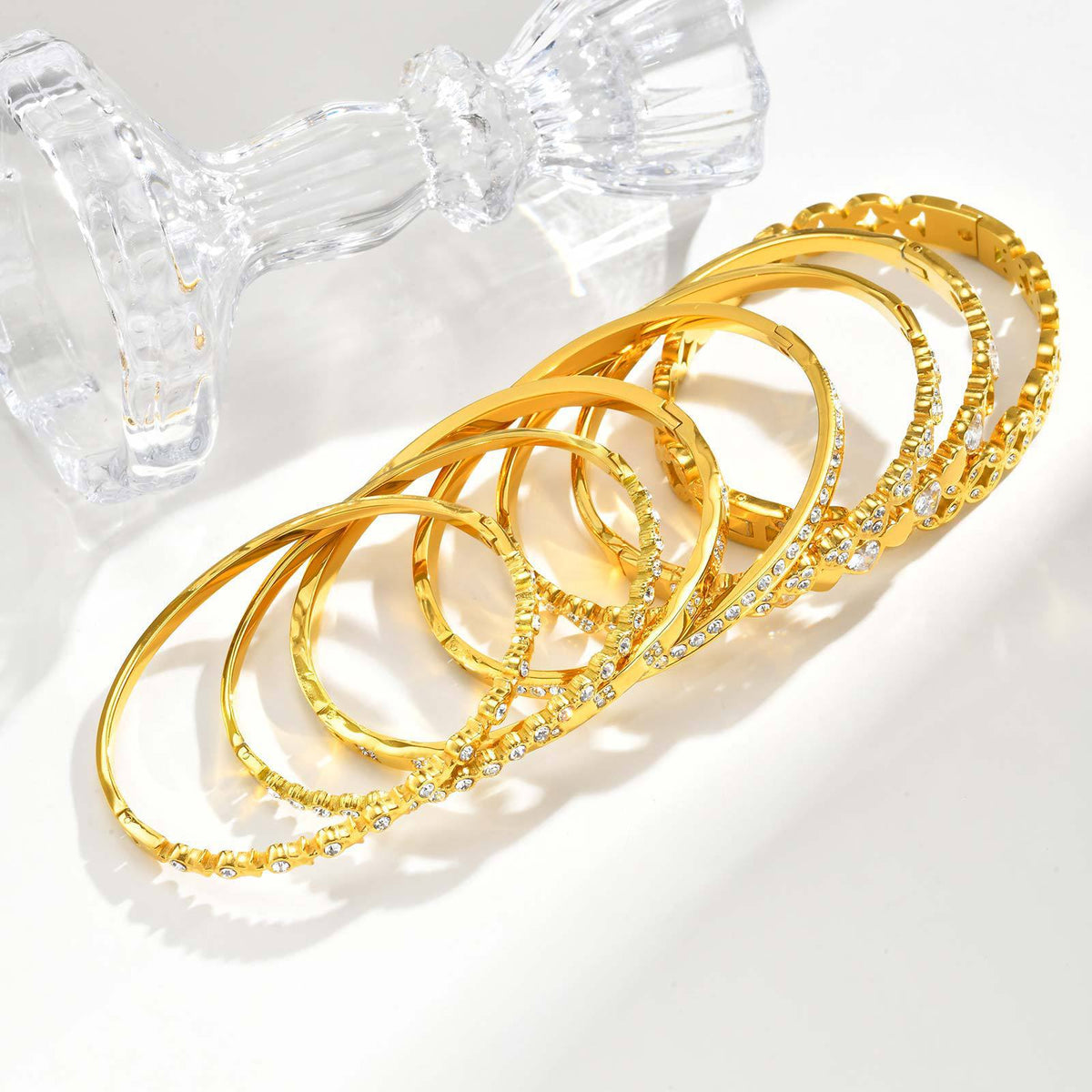Heart Zircon Stainless Steel Bracelet Unisex