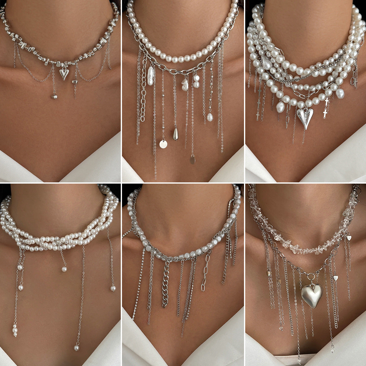 Planderful Vienna Verve Necklace – Elegant Multi-Layer Choker Design