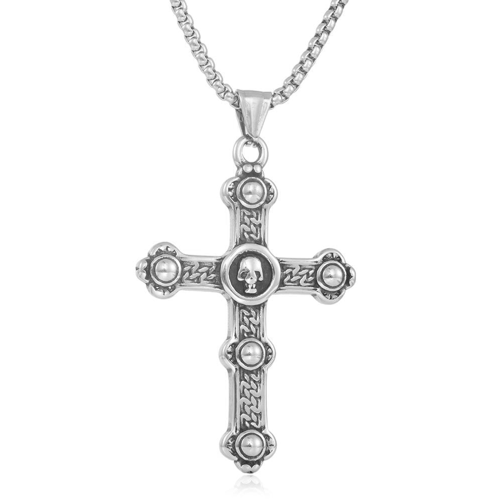 European And American Stainless Steel Cross Eye Pendant