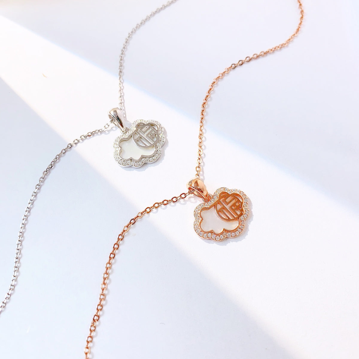Guochao Fuzi S925 Sterling Silver Women's Pendant Necklace