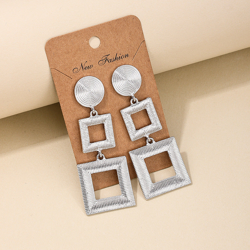Geometric Love Texture Earrings in Vienna Verve Collection