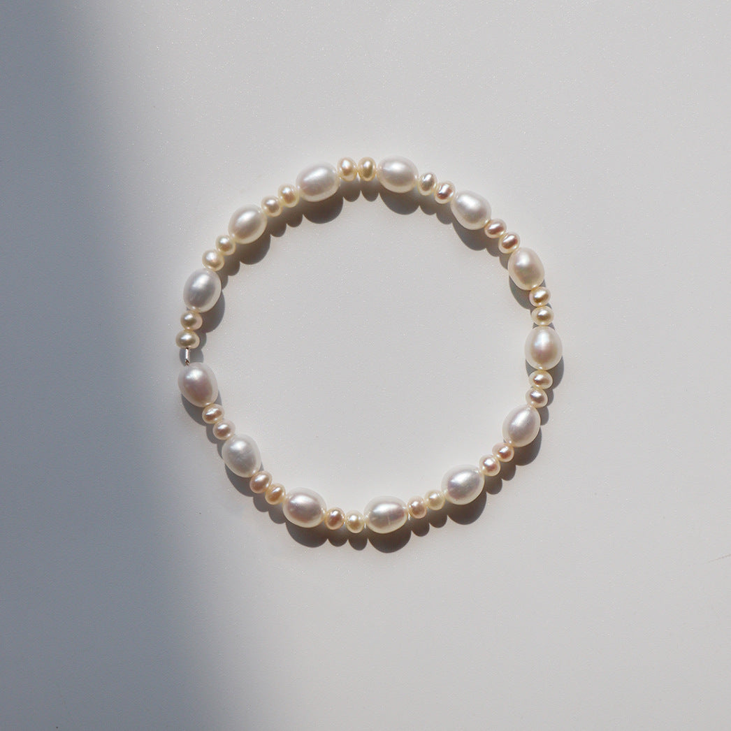 Pearl Camellia Stretch Bracelet