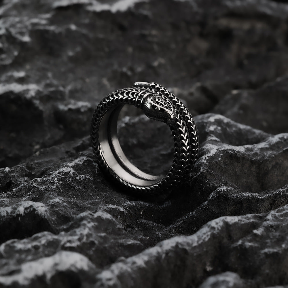 European and American Jewelry Wholesale Men's Titanium Steel Ring