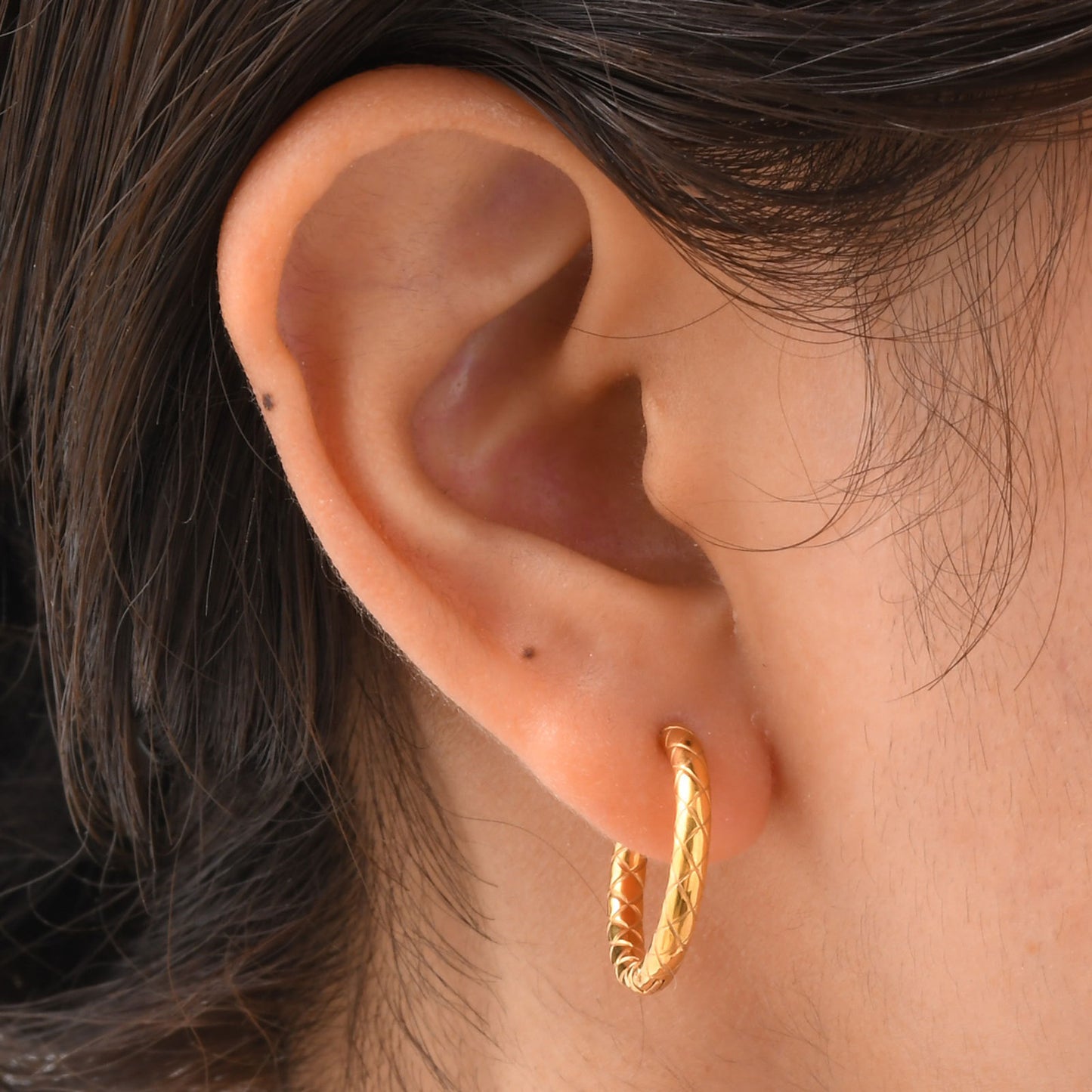 Jewelry Stainless Steel Geometric Rhombus Earrings Gold Ladies