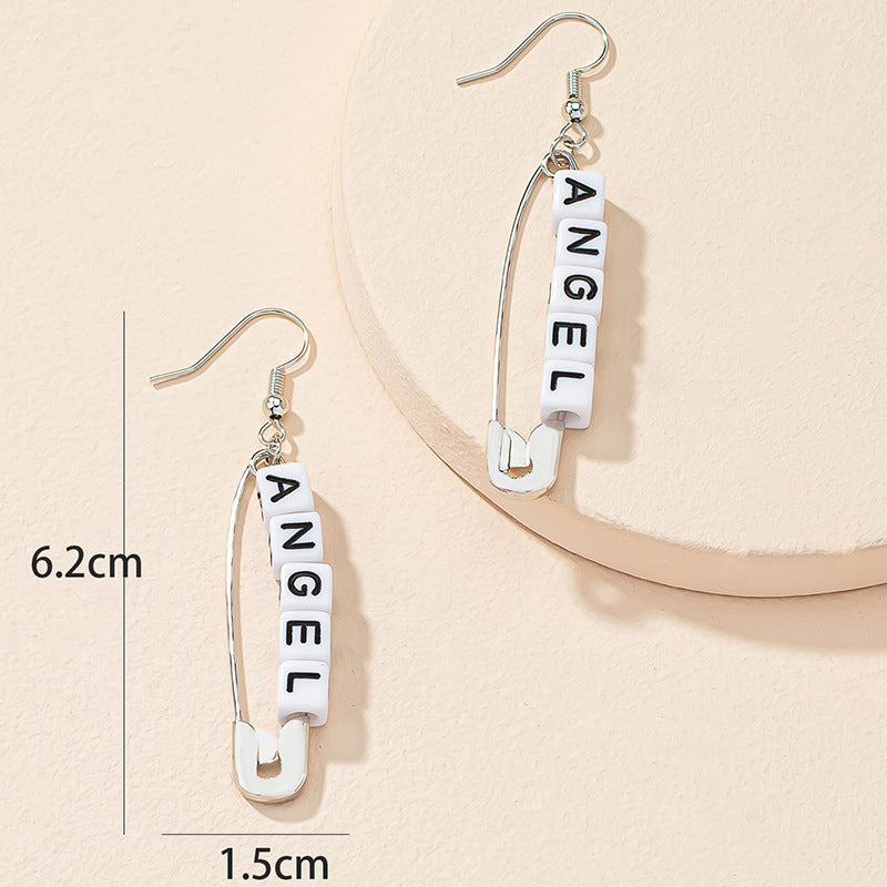 INS Cold Wind Metal Paper Clip Earrings - Vienna Verve Collection