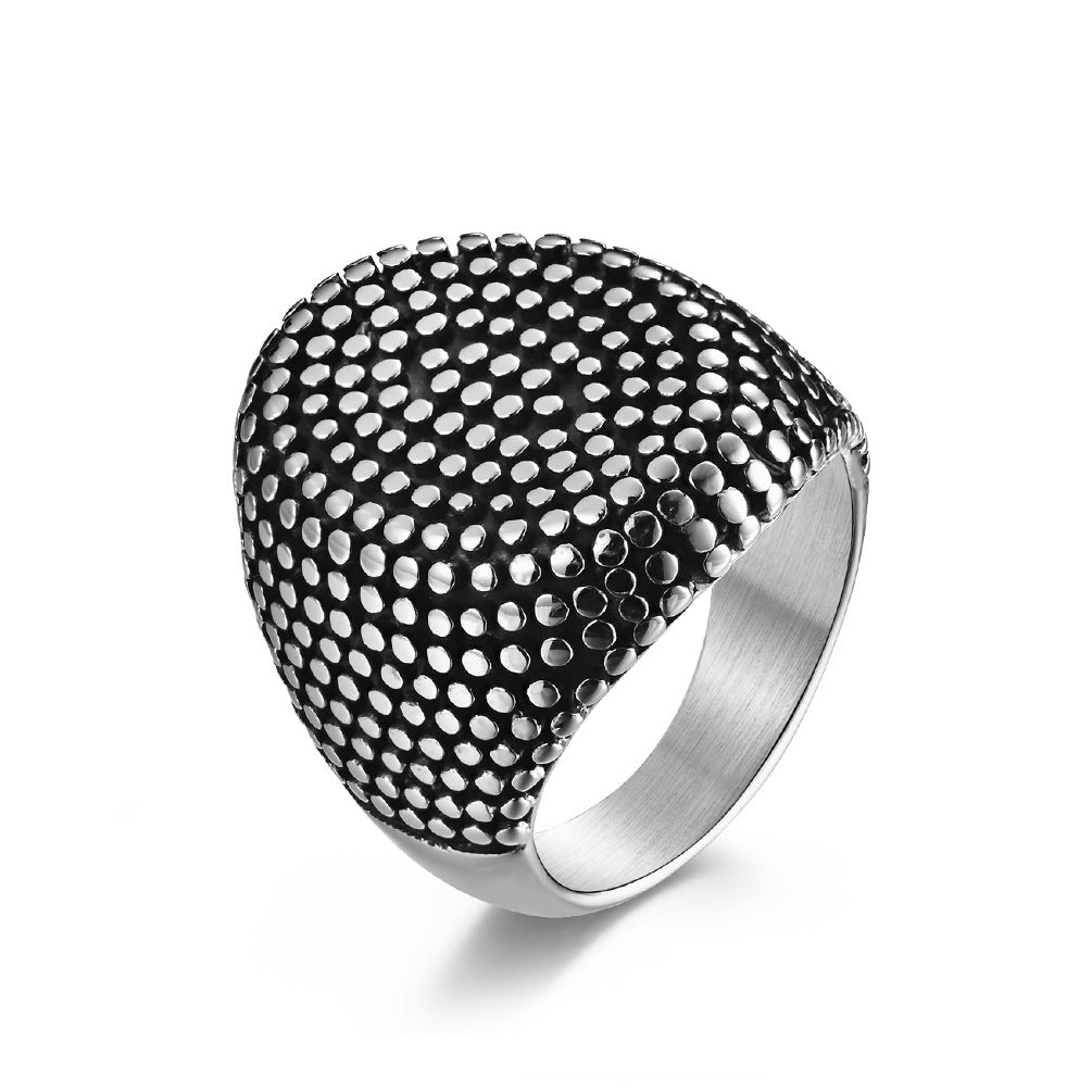 European And American Style Titanium Steel Ring For Men