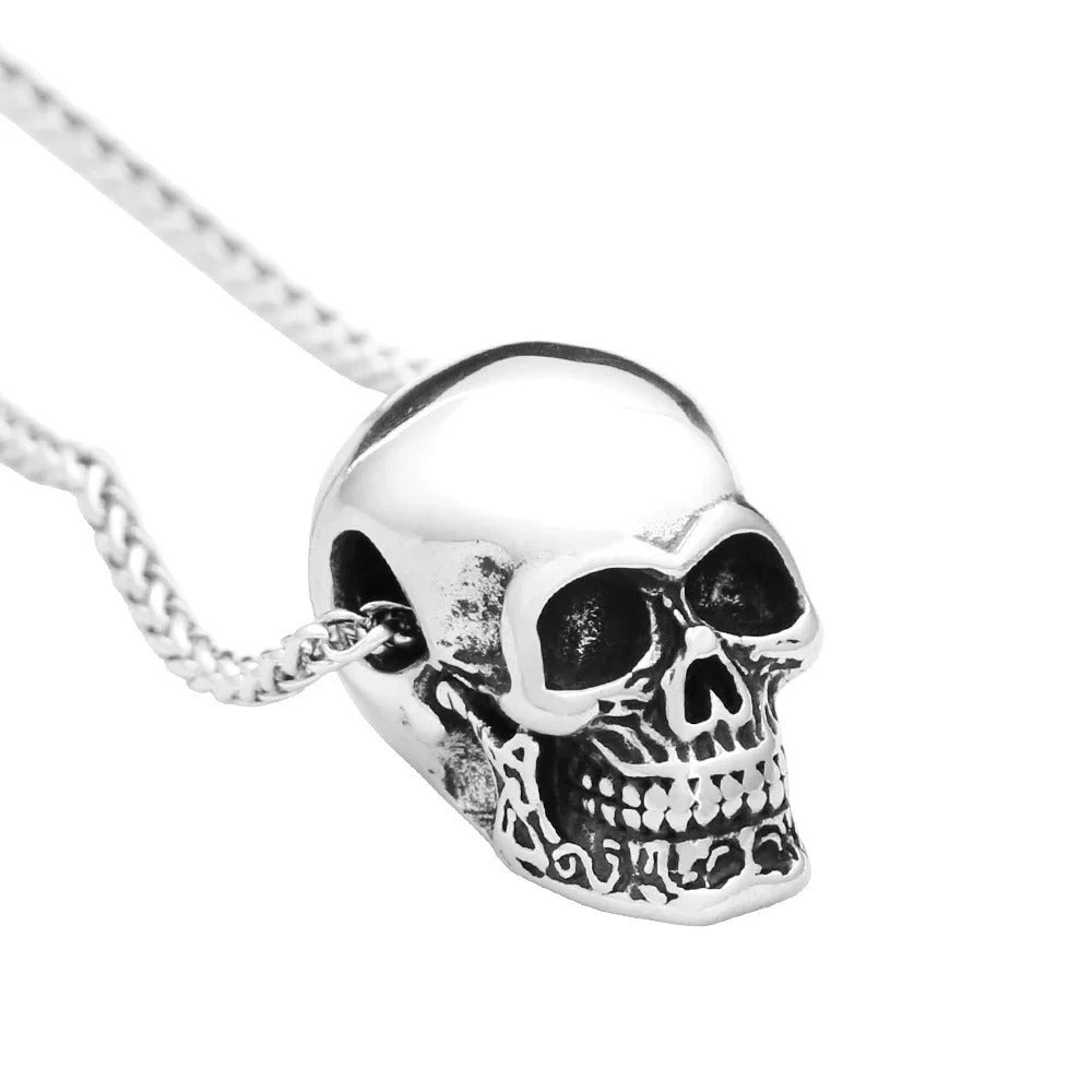 Punk Skull Stainless Steel Men's Pendant Necklace