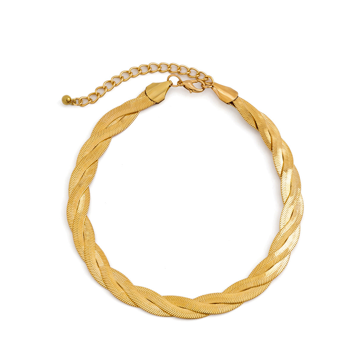 Trendy Snake Bone Chain Necklace with Cold Design