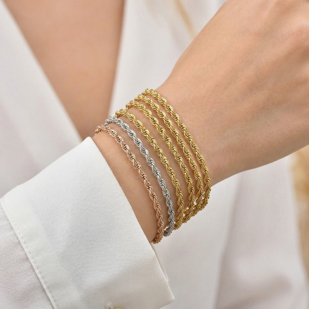 Braided Stainless Steel Bracelet