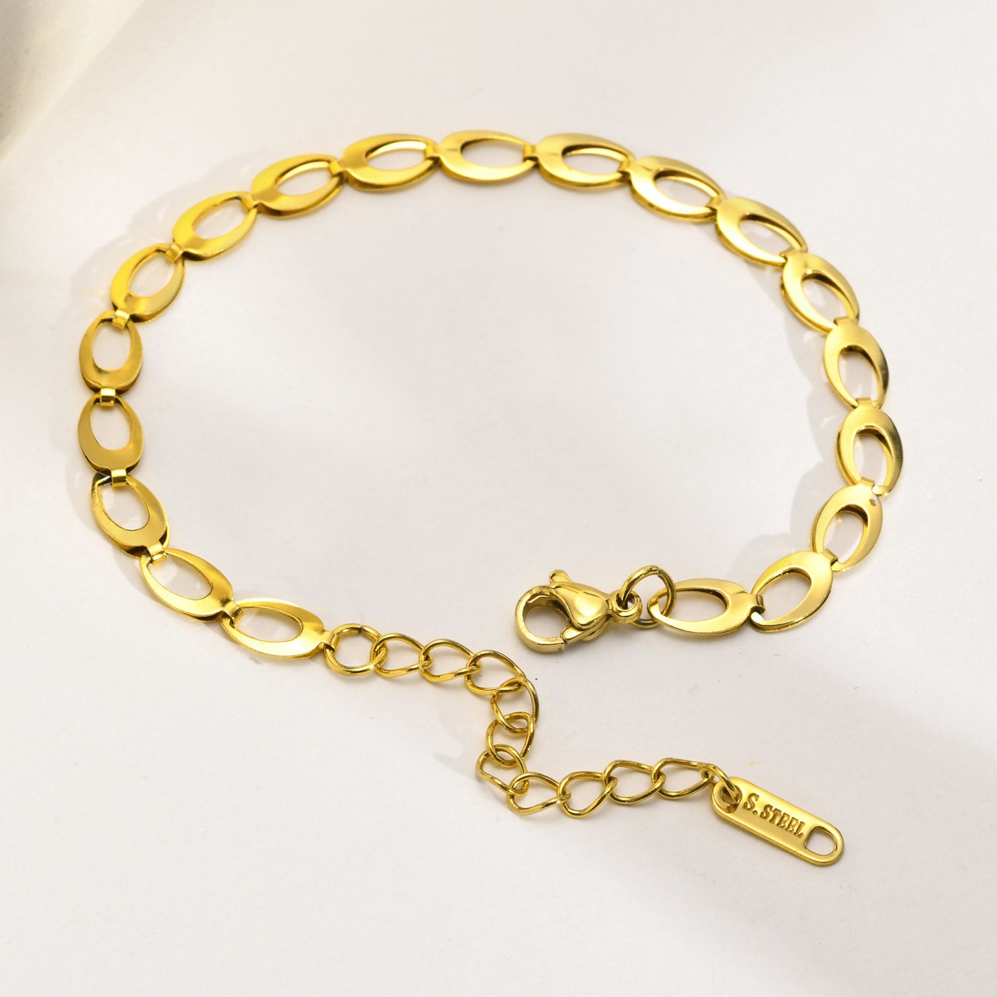 Stainless Steel Simple Bracelet Gold Women's Fashion Jewelry