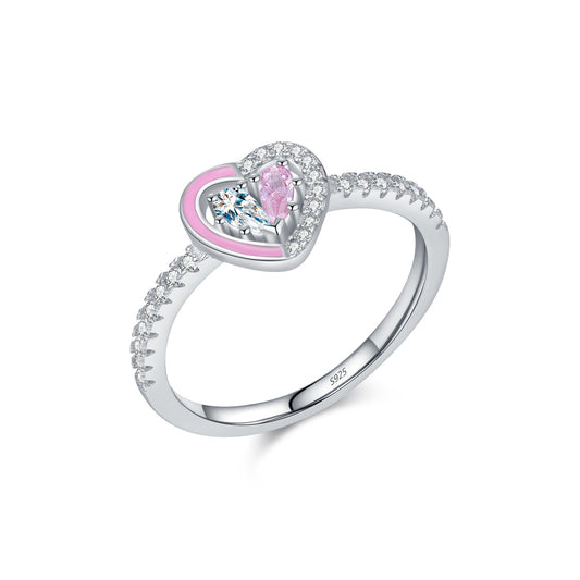 Planderful Everyday Genie Ring – Sweet and Delicate Pink Enamel Design