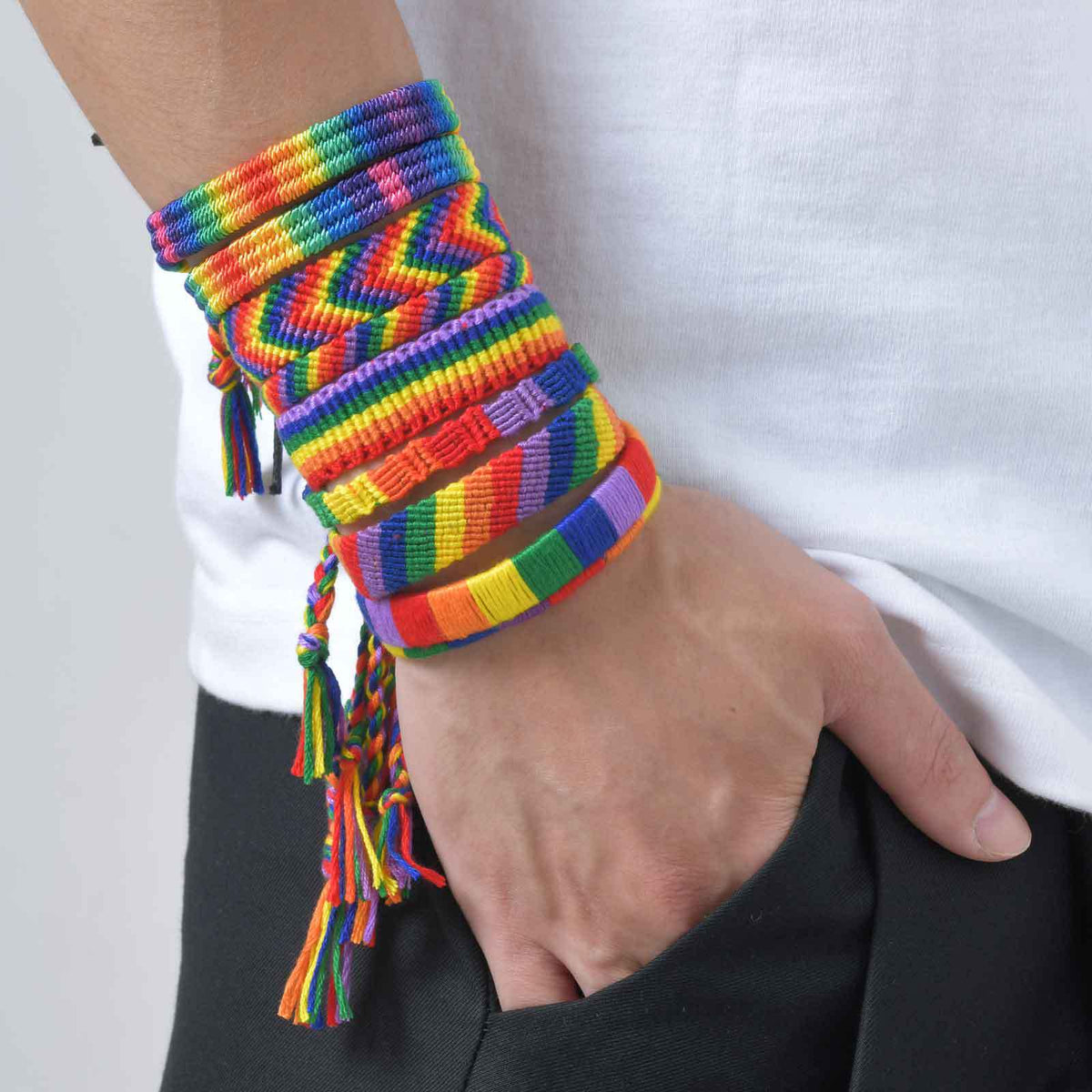 Braided Adjustable Stainless Steel Bracelet