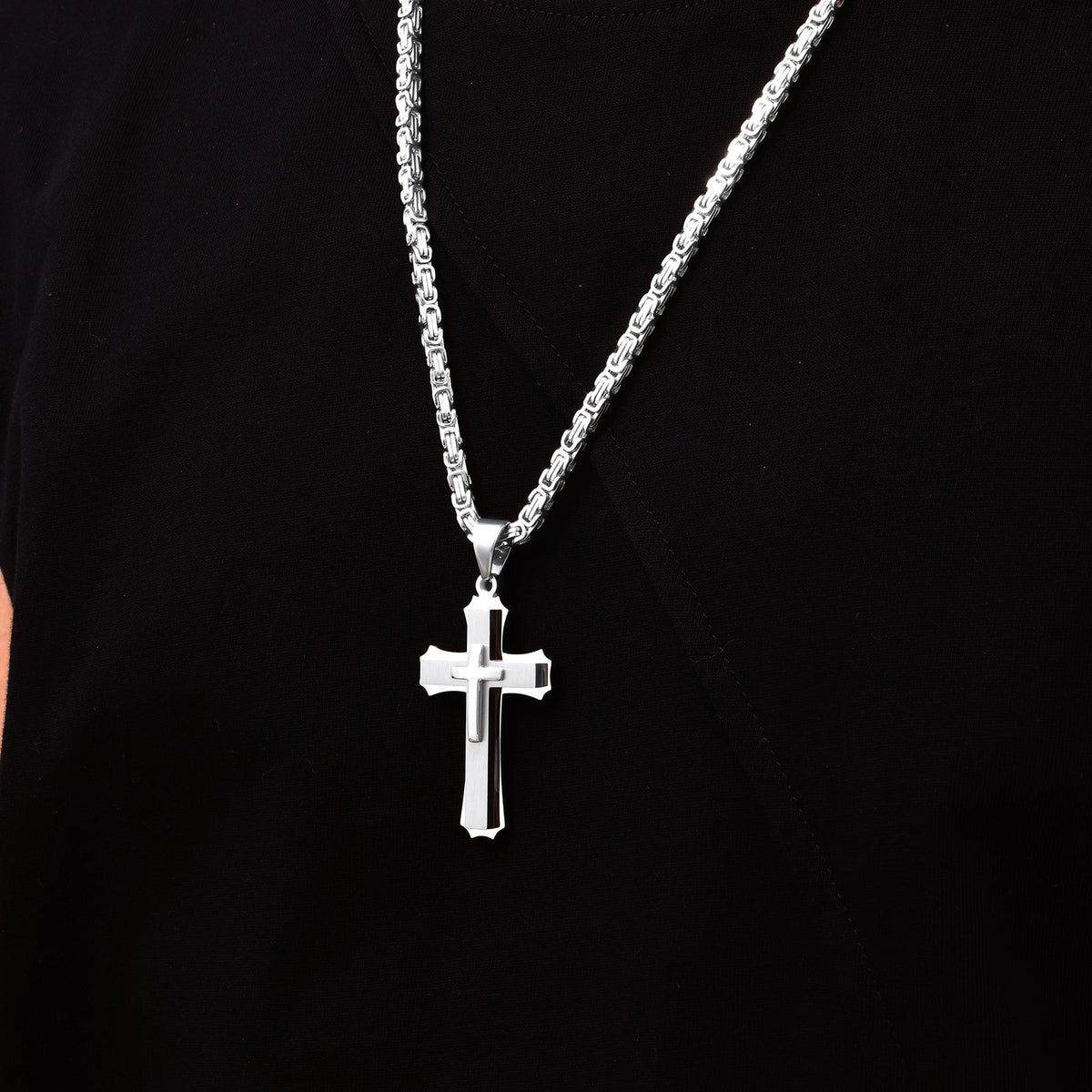 Layered Cross Jewelry — Necklaces & Bracelets